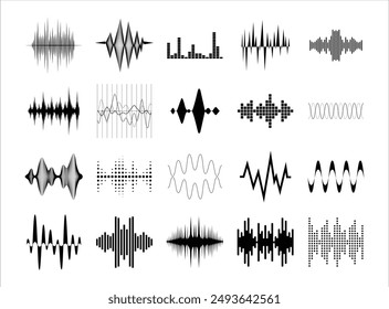 20 Soundwave Vector Set Collection