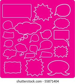 20 speech & ideas signs. vector