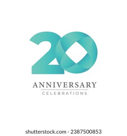 20 Jubiläumsfeier Vectorvorlage Design Illustration