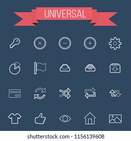 20 Universal Icons For Web and Mobile 