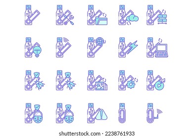 20 USB flash drive Icons
