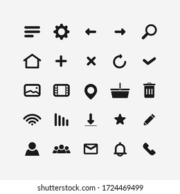 20 user Interface Icons for Website Design or Mobile App Design UI /UX