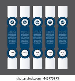 20 vector color infographics. Templates set for cycle diagram, graph, presentation and round chart. Business startup concept options, parts, steps, processes. Arrows info graphic