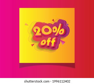 Archivo frontal 3D de 20% Vector Eps