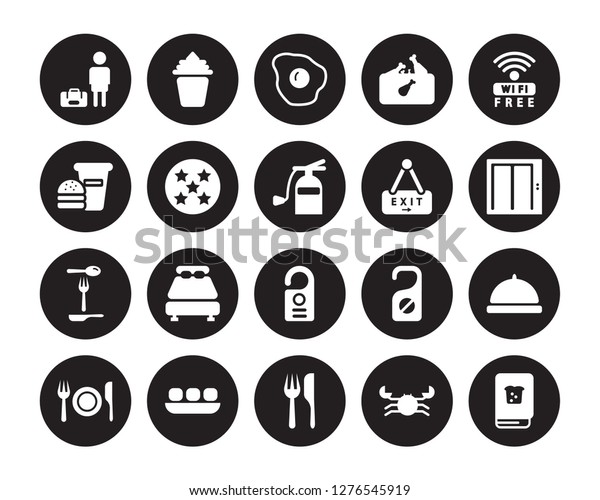 20 Vector Icon Set Guest Crab Stock Image Download Now