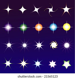 20 vector stars