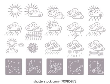 20 weather icons