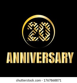 20 year anniversary celebration, vector design for celebrations, invitation cards and greeting cards