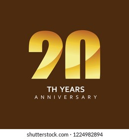 20 Year Anniversary Vector Template Design Illustration