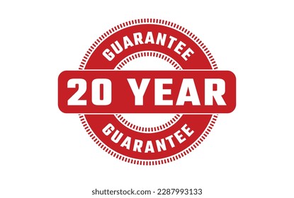 20 Year Guarantee Rubber Stamp