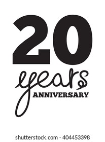 20 Years Anniversary Stock Vector (Royalty Free) 404453398 | Shutterstock