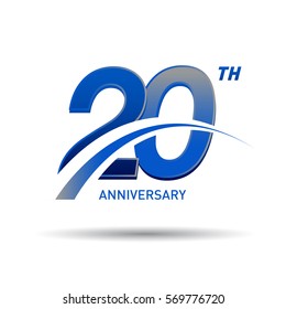 20 Years Anniversary Celebration Design.