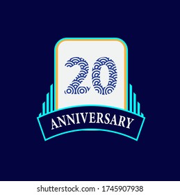 20 Years Anniversary Celebration Vector Template Design Illustration