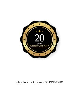 20 Years Anniversary Celebration Vector Template Design Illustration