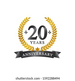20 years anniversary elegant design