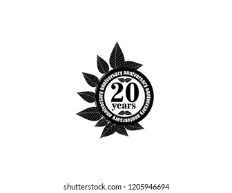 20 years anniversary icon