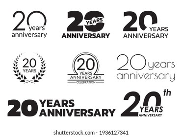 Set Big Collection 2021 Happy New Stock Vector (Royalty Free ...