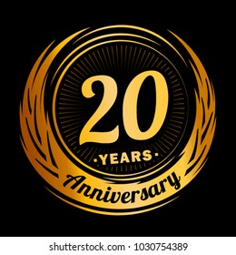 20 Years Anniversary Icon 20th Celebrating Stock Vector (Royalty Free ...