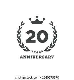 20 years anniversary logo design