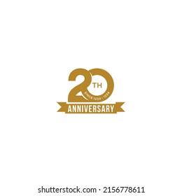 20 Years Anniversary Logo Sign