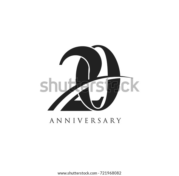 20 Years Anniversary Pictogram Vector Icon Stock Vector (Royalty Free ...