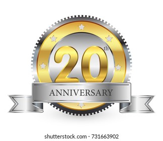 20 years anniversary.20th anniversary design template.