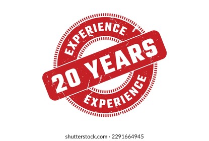 20 Years Experience Rubber Stamp