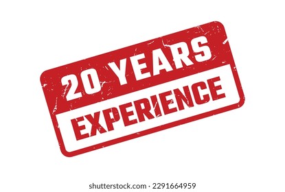 20 Years Experience Rubber Stamp