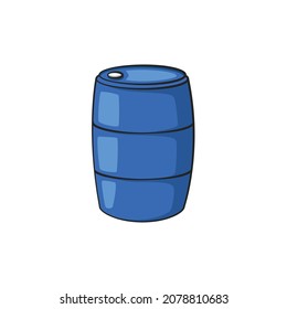 200 liters water tank in drawing style isolated vector. Drawn object illustration for your presentation, teaching materials or others as you want.