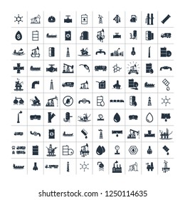 200 Oil And Gas Industry Isolated Icons On White Background