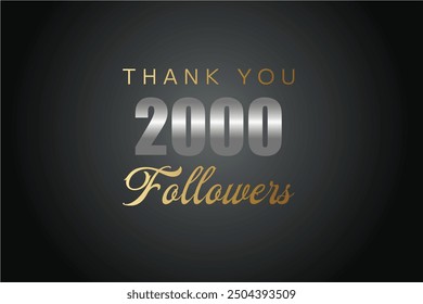 2000 OR 2k followers celebration. Thank you 2000 followers congratulation template banner. banner for social 2k friends and followers. celebrate subscribers and followers.
