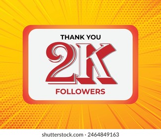 2000 followers celebration thank you