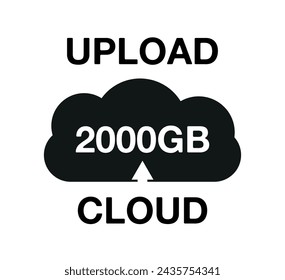 2000 Gb capacity. Cloud upload for file storage and backup