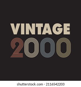 2000 vector vintage retro t shirt design 