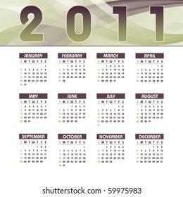2001 Calendar. Abstract Background.