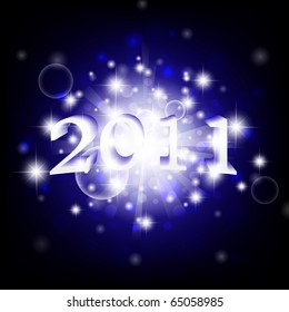 20011 New year bright theme with stars