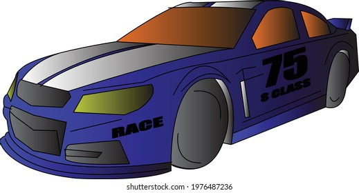 2007 racing car number 75 vector design clipart for wallpapers posters racing photographs