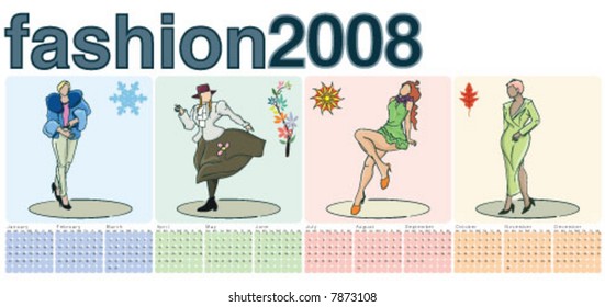 2008 calendar for shoes