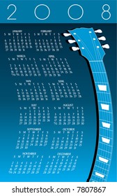 2008 guitar calendar