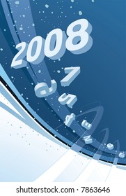 2008 New Year Abstract background
