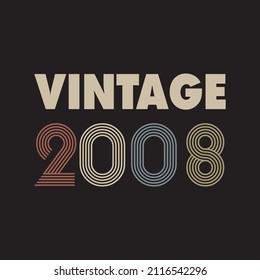 2008 vector vintage retro t shirt design 