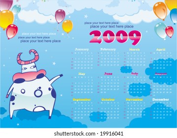 2009 calendar with cute cows. To see similar, please VISIT MY GALLERY.