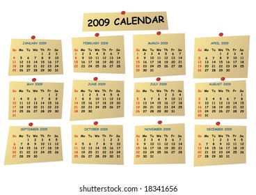 2009 editable calendar
