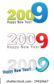 2009 new year vector