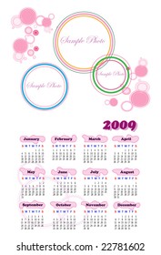 2009 photo frame calender