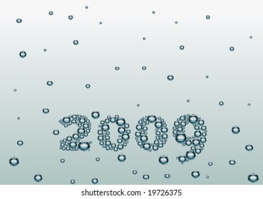 2009 water background with WaterDrop