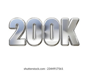 200K 3d rendering text effect transparent vector