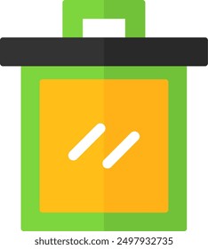 201 - Recycle Bin Flat Vector Icon Design