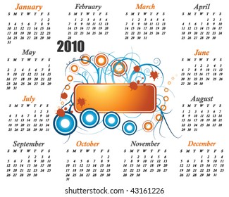 2010 calendar