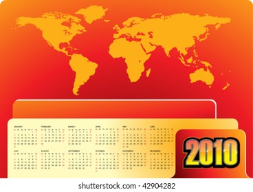2010 calendar for world